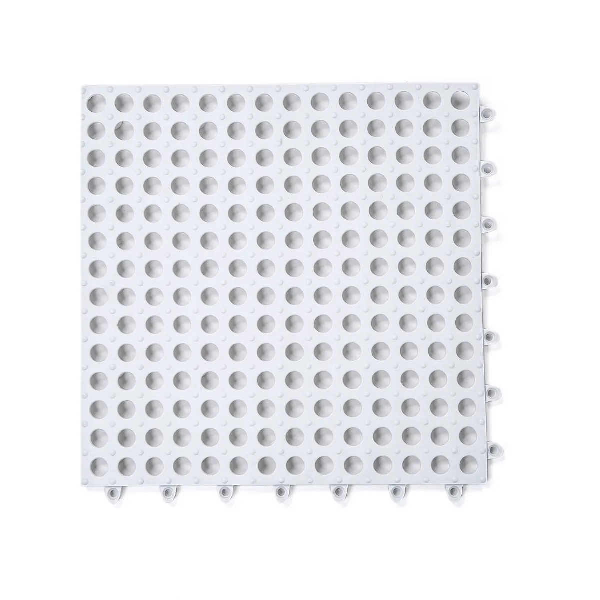 GENERICO - 6 Baldosa Alfombrilla Baño Ducha Drenaje Antidesliz Ventosa PVC