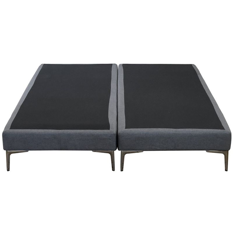 BLOCCARE - Cama Tradicional King + Colchon Premium CIC / Patas De metal 15 cm