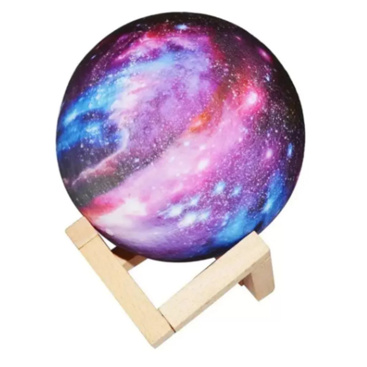 GENERICO - Lámpara Luna 3d Táctil Control Remoto Led 16 Colores Usb