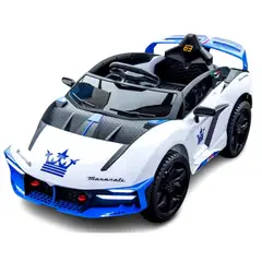 JUGUETON - Maserati Deportivo Blanco Auto Bateria Infantil Control Remoto