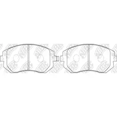 GENERICO - PASTILLA FRENOS DELANTERAS SUBARU XV 1.6 12-17- LEGACY 2.5 02-12