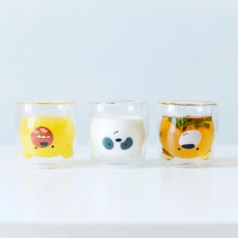 PERFECT CLASS - Set 6 Vasos Osos Infantiles 200ml