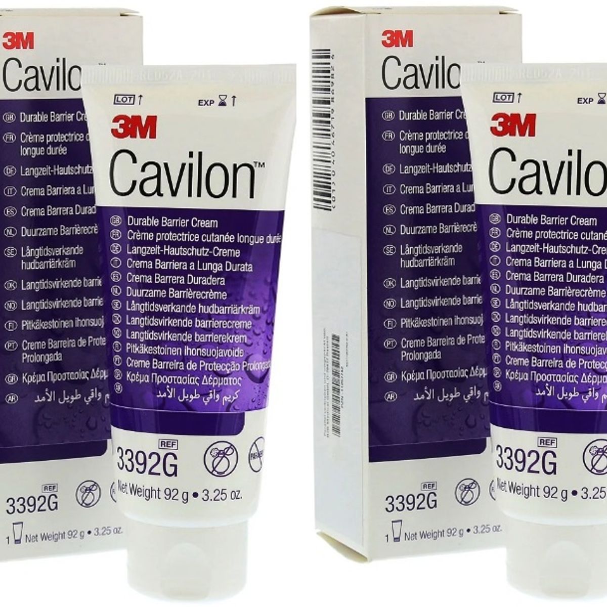 3M - Pack 2 Crema Cavilon 3m De Proteccion Duradera 92gr 3392g