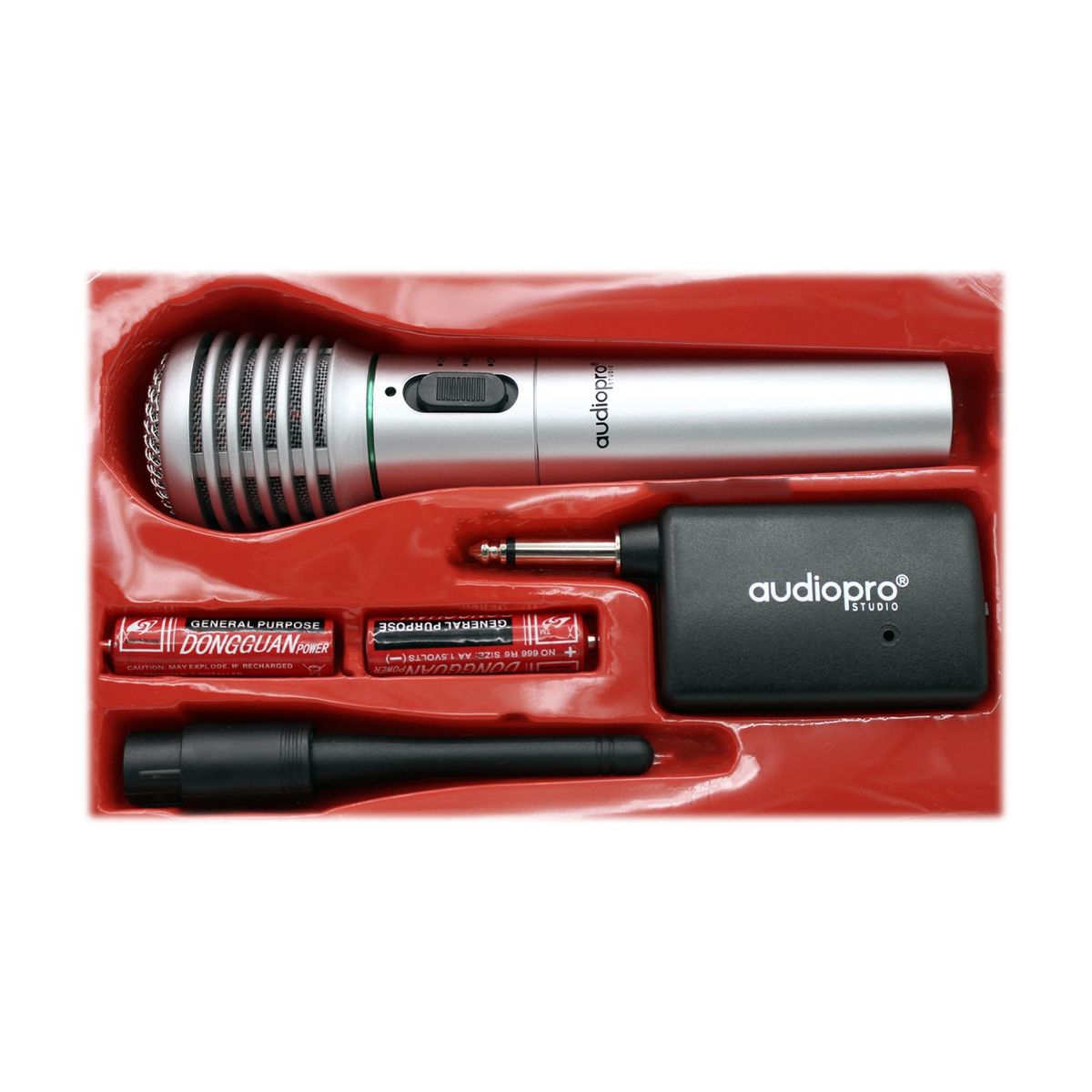 AUDIO PRO - Micrófono Inalámbrico Para Karaoke Gris - SC