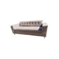 SOFA DOS CUERPOS BEIGE FELPA.