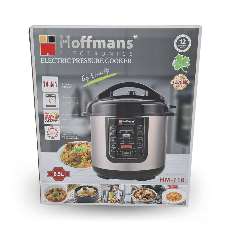GENERICO - Olla a presión hottmans moderna 1200W 6.5 Lt