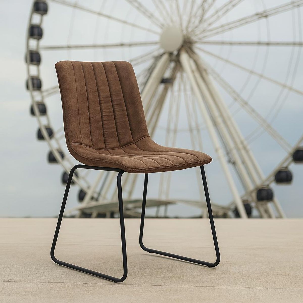 WHITE MARKET - Pack x 2 Sillas Houston Café Claro