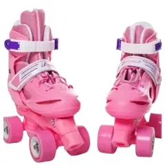 GENERICO - Patines 4 Ruedas Rosado S (30-33)