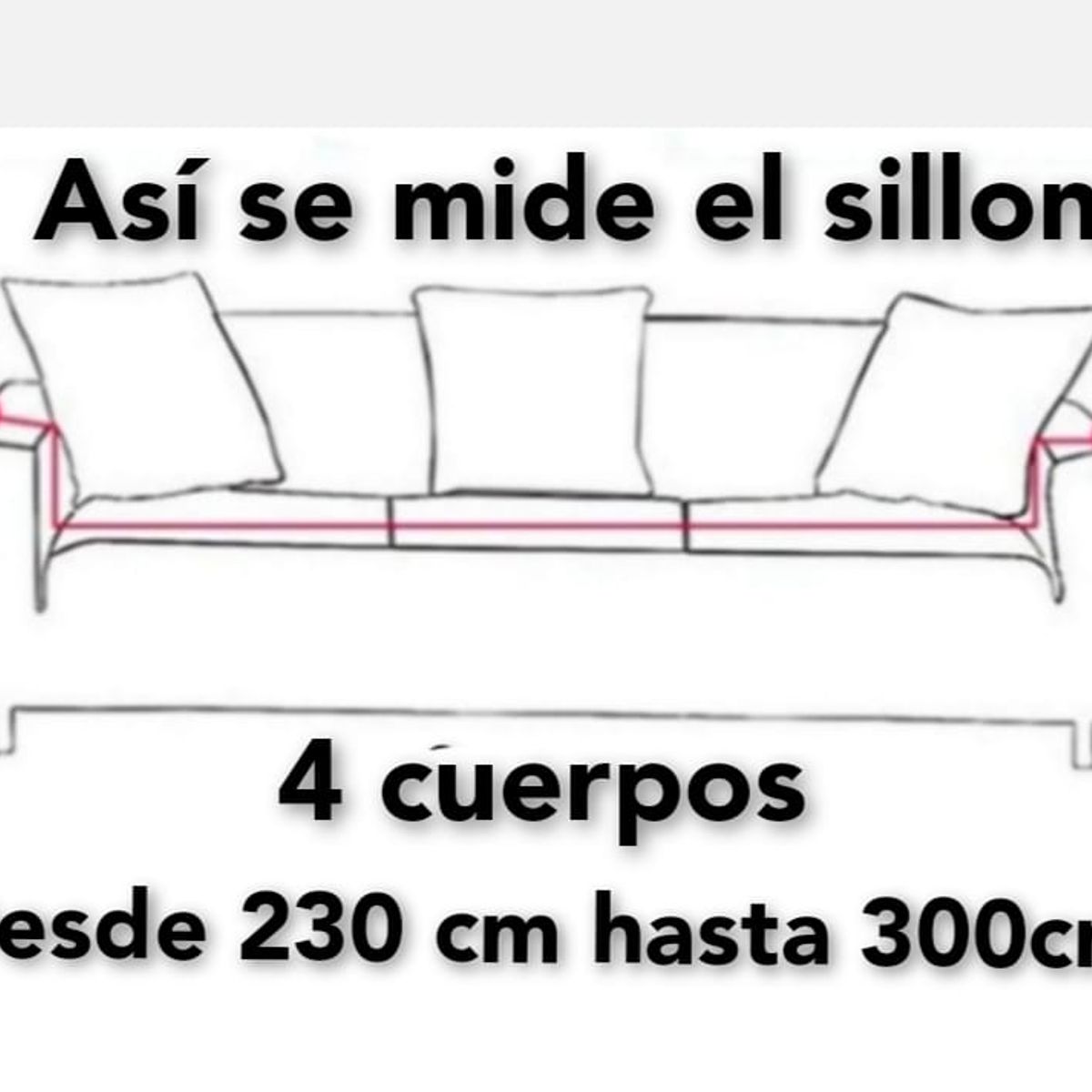 GENERICO - Funda protectora Cubre Sofa de 4 Cuerpos CUADRILLE