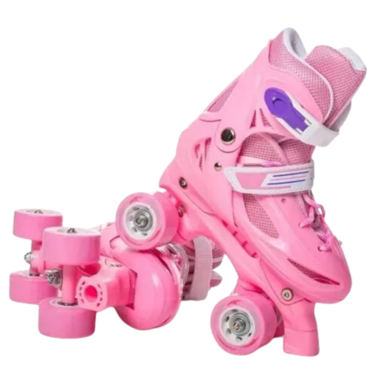 GENERICO - Patines 4 Ruedas Rosado XS (26-29)