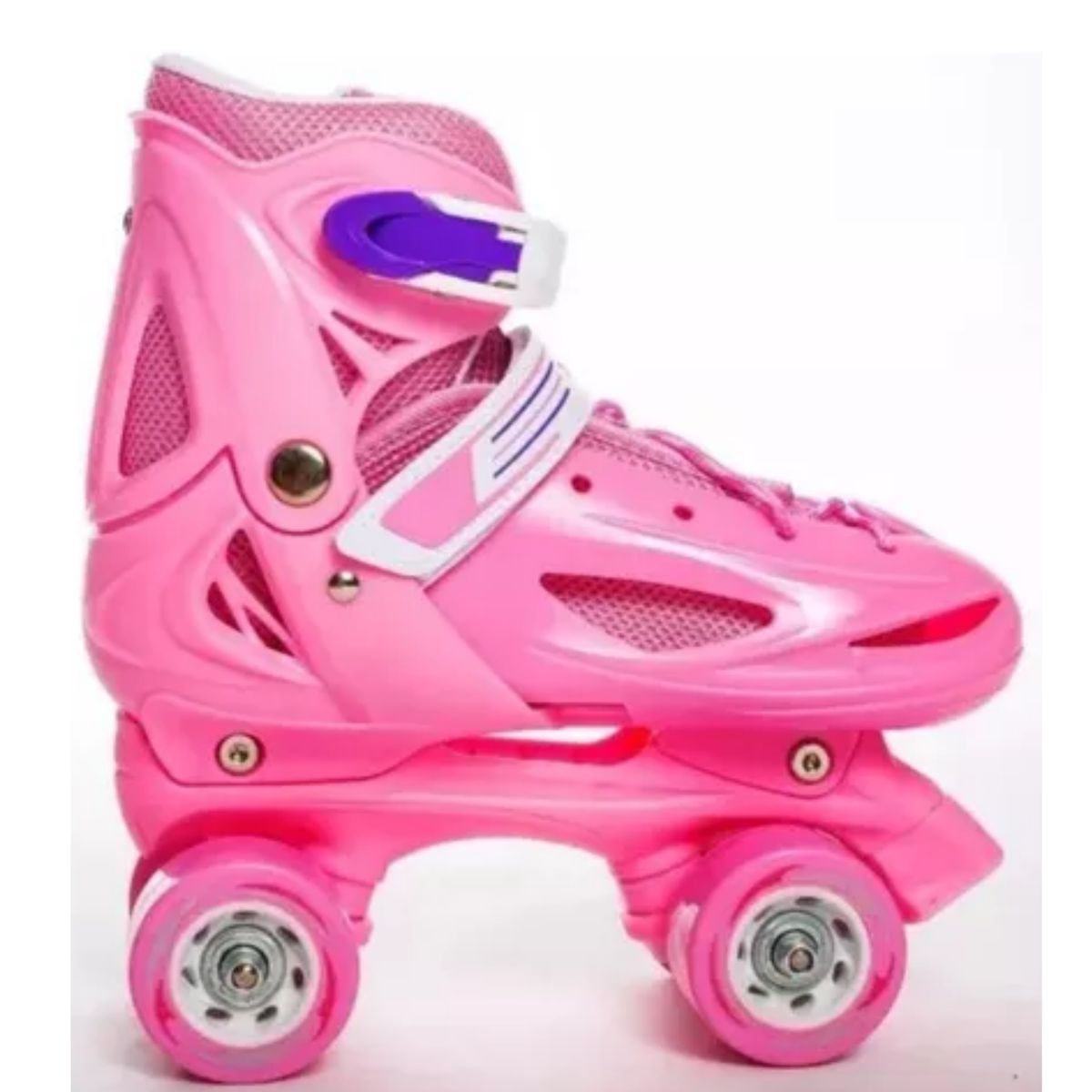 GENERICO - Patines 4 Ruedas Rosado XS (26-29)