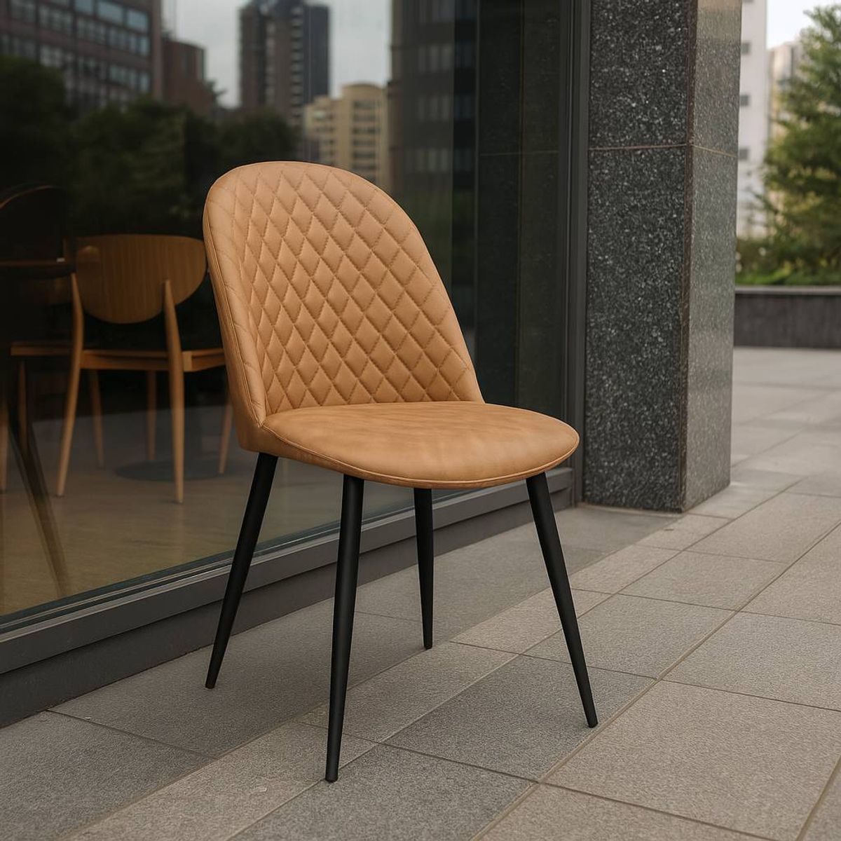 WHITE MARKET - Pack x 2 Sillas San Nicolás Café Claro