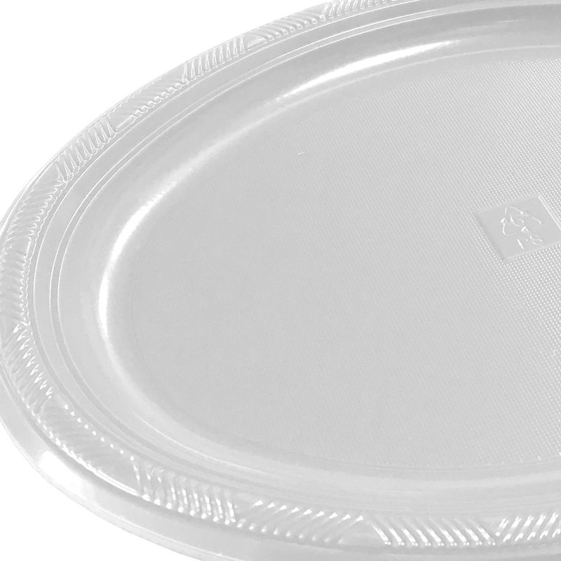 GENERICO - BANDEJA OVALADA GRANDE BLANCO X3 UNI