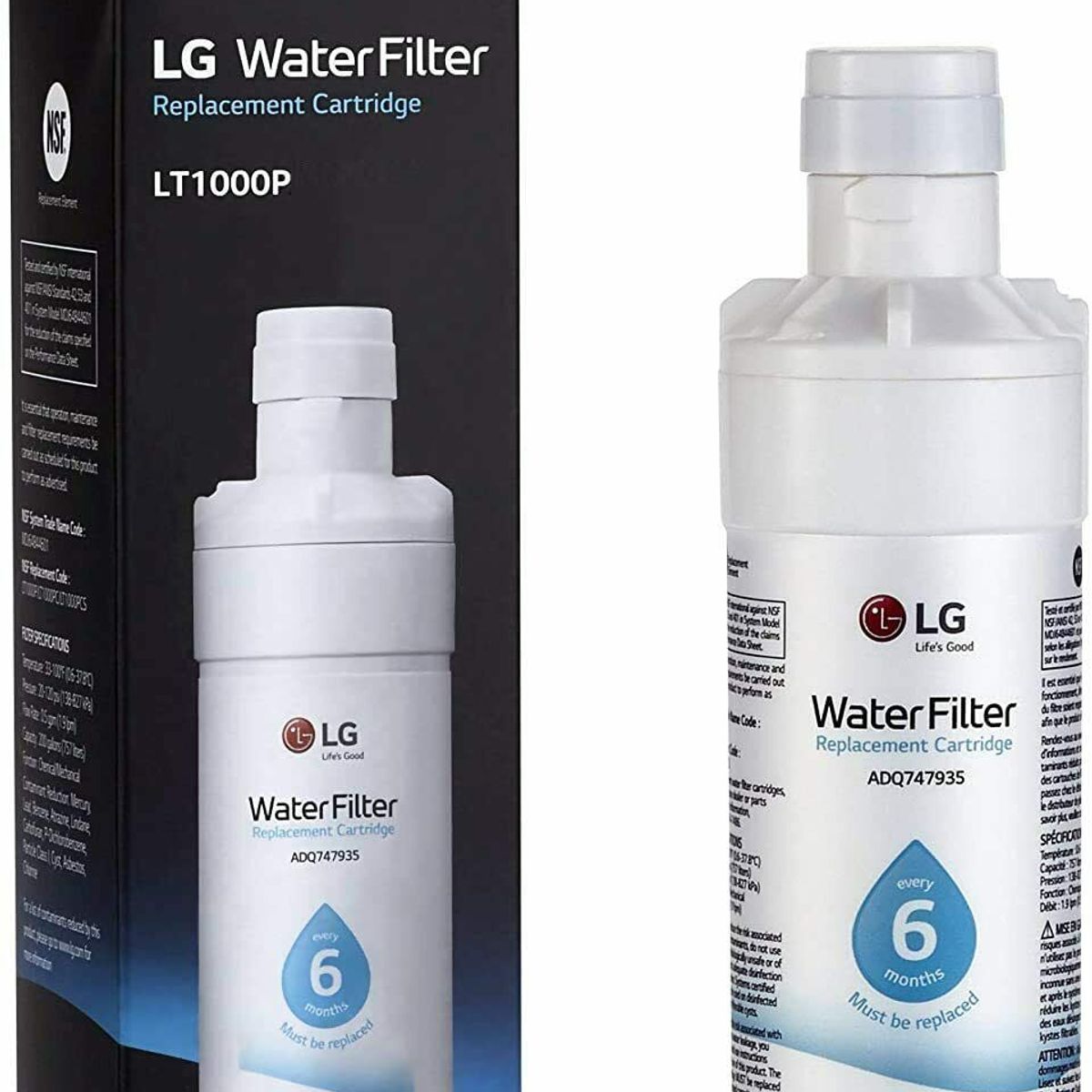 LG - Filtro de agua refrigerador LG LT1000P ADQ747935