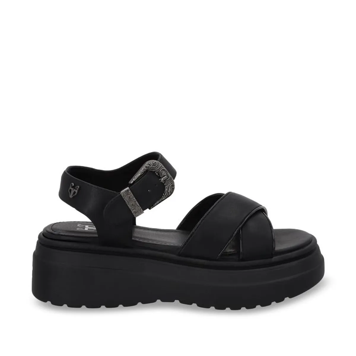 GOTTA - Sandalia Plataforma Negra Mujer 55923