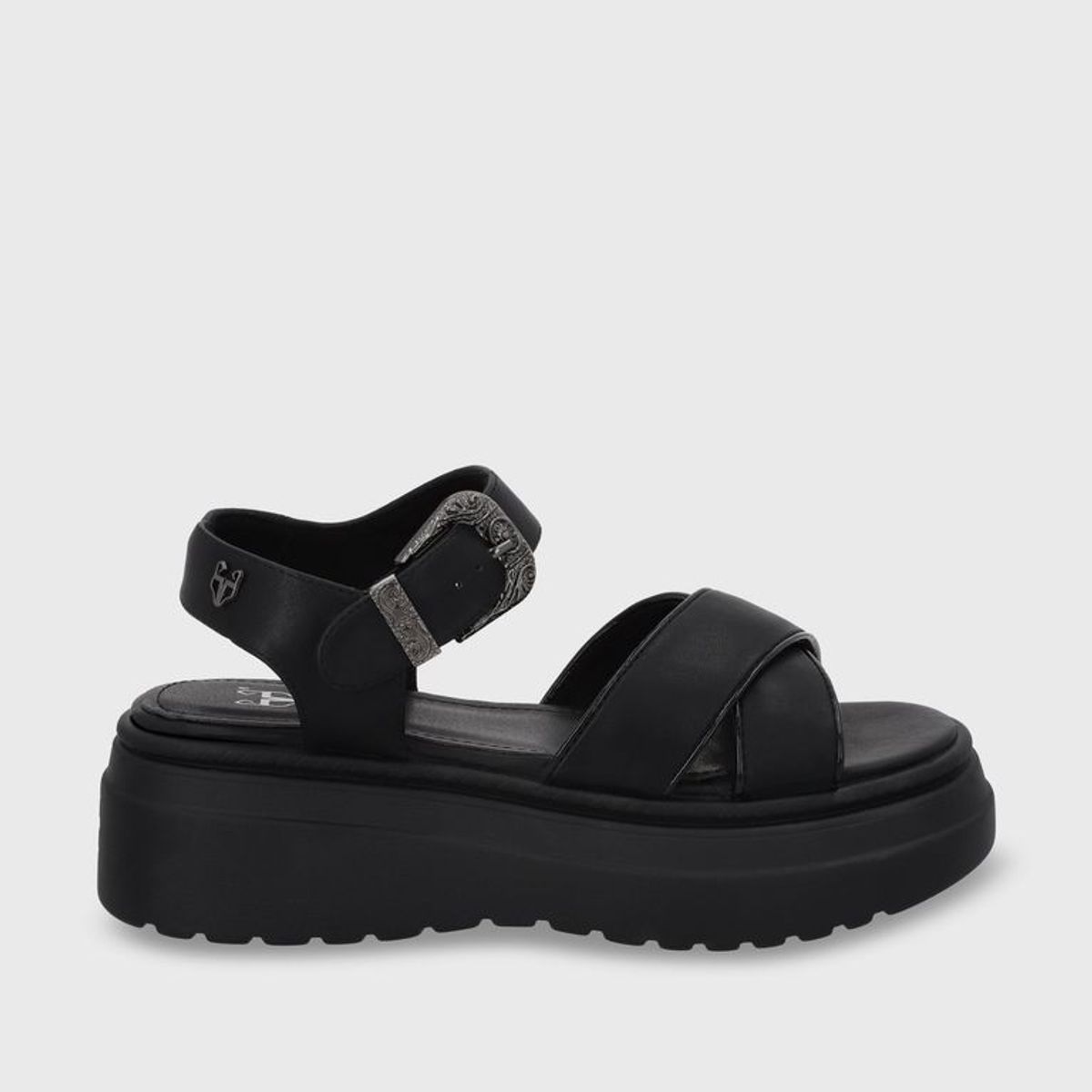 GOTTA - Sandalia Plataforma Negra Mujer 55923