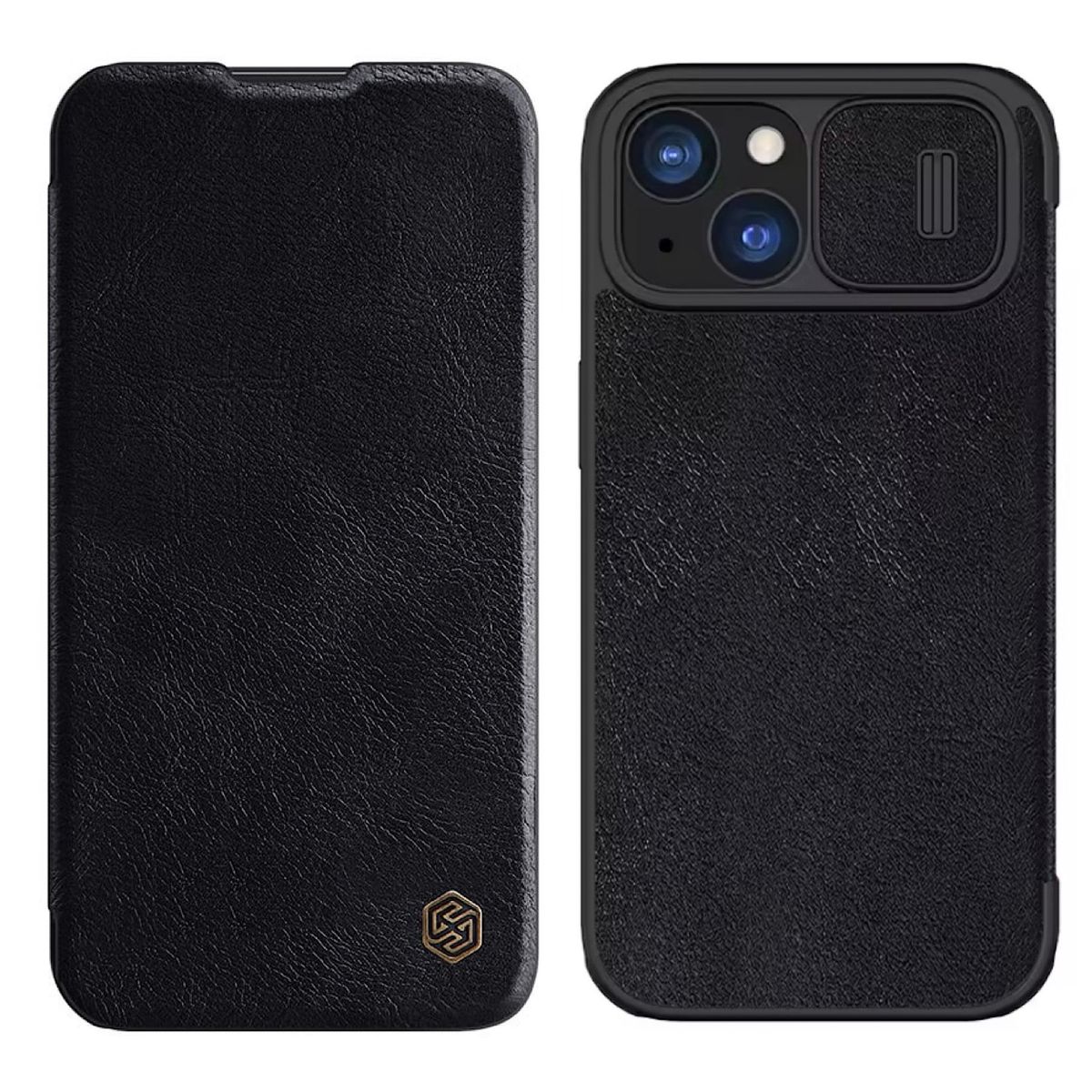 NILLKIN - Carcasa Nillkin Flip Cover Para iPhone 14 Plus - Negro