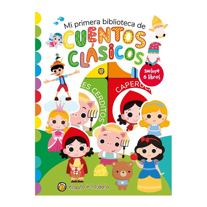 TOP10BOOKS - LIBRO CUENTOS CLÁSICOS *MI PRIMERA BIBLIOTECA - GENÉRICO* / / EL GATO DE HOJA
