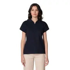 INDUSBORD - Polera Piqué Mujer Premium MC Con Cierre Indusbord® Uv+pro.-