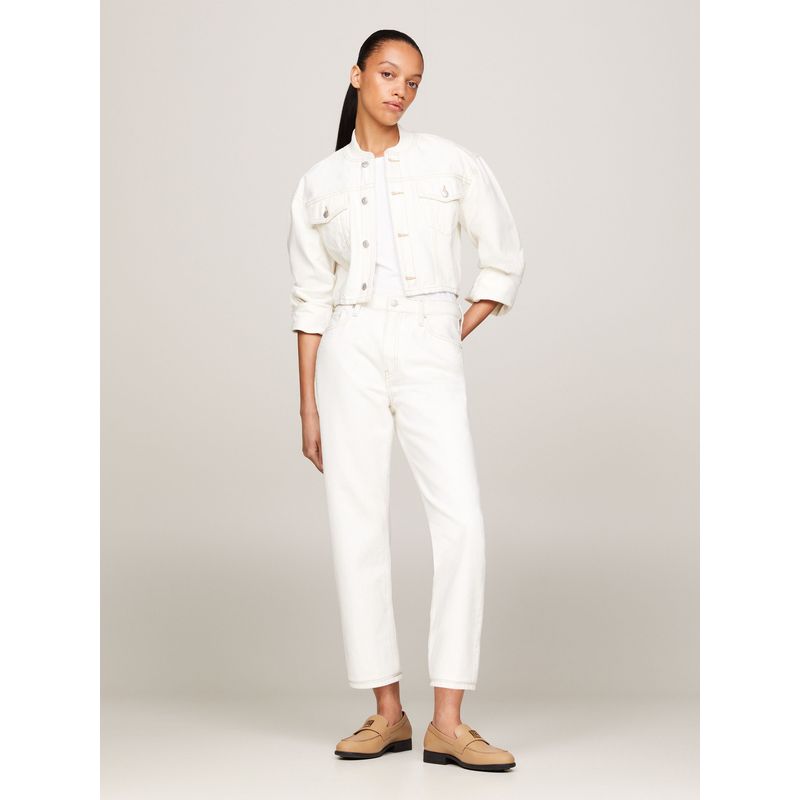 TOMMY HILFIGER - Jeans Classic De Talle Alto Blanco Tommy Hilfiger