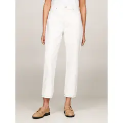 TOMMY HILFIGER - Jeans Classic De Talle Alto Blanco