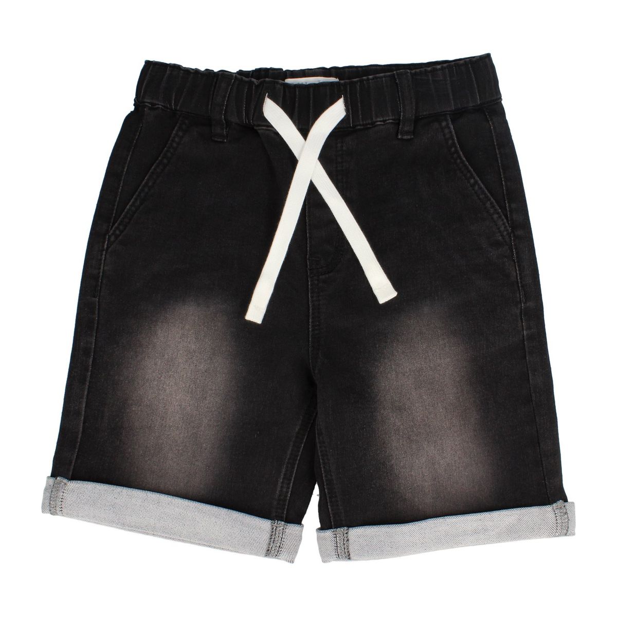 BUBBLE GUMMERS - Short Niño Bubblegummers Recino Negro Denim Teens