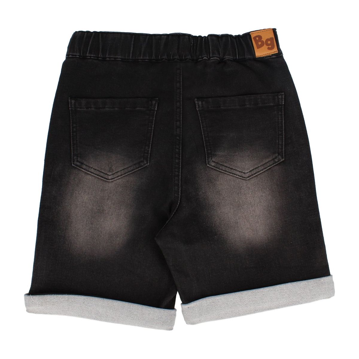 BUBBLE GUMMERS - Short Niño Bubblegummers Recino Negro Denim Teens