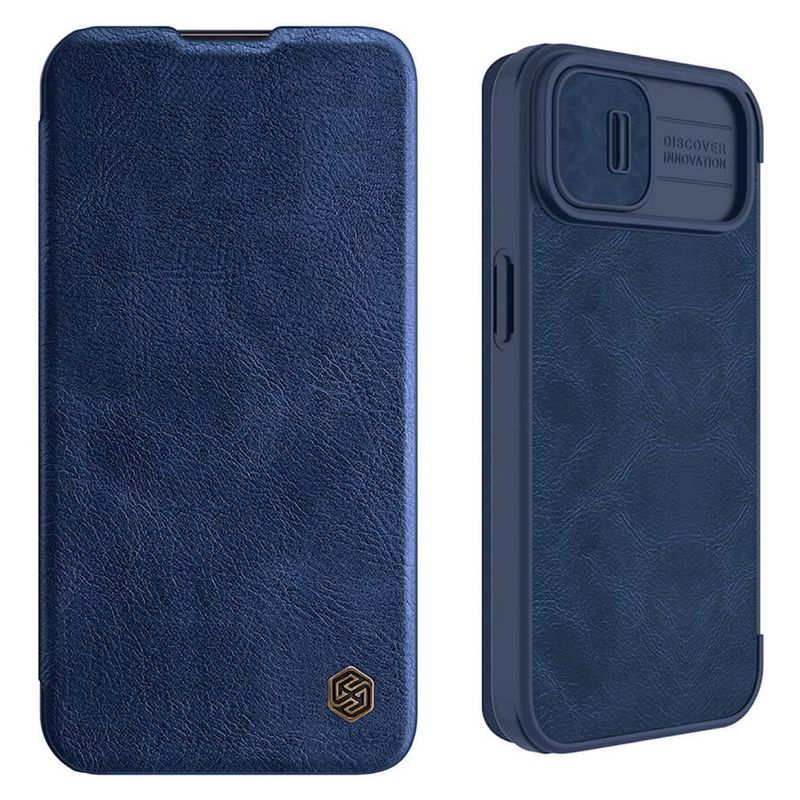 NILLKIN - Carcasa Nillkin Flip Cover Para iPhone 14 Plus - Azul