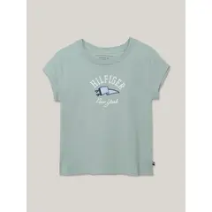 TOMMY HILFIGER - Polera De Niña All Star Con Logo Verde