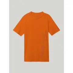 TOMMY HILFIGER - Polera De Niño Script Runner Con Logo Naranjo
