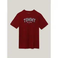 TOMMY HILFIGER - Polera De Niño Archive Con Logo Rojo