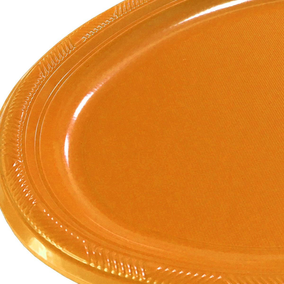 GENERICO - BANDEJA OVALADA GRANDE NARANJO X3 UNI