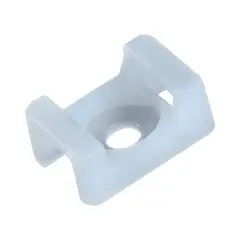 GENERICO - Base Atornillable Tipo Chilectra 23x16mm Blanca (100 Und)