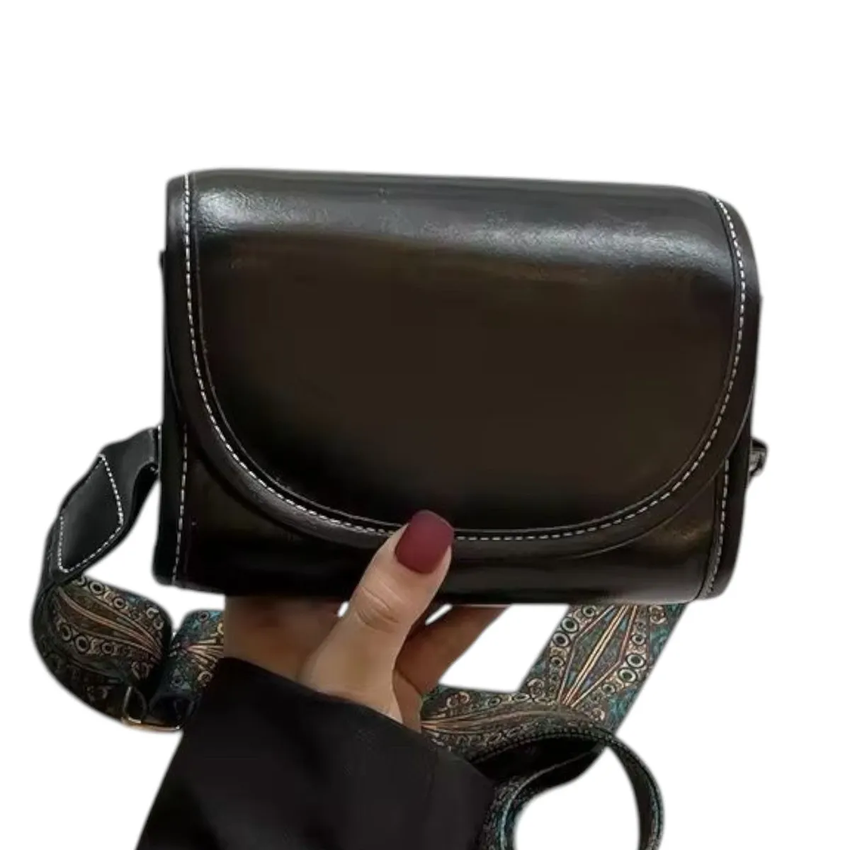 GENERICO - Bandolera Bolso Cruzado de Hombro Cuero PU Para Mujer