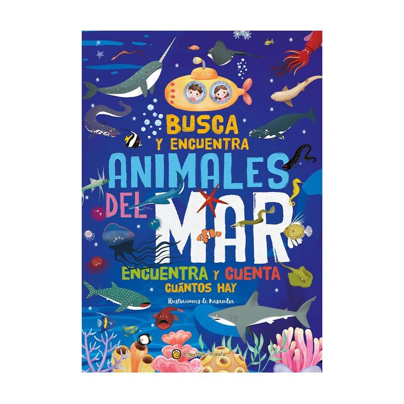 TOP10BOOKS - LIBRO BUSCA Y ENCUENTRA ANIMALES DEL MAR *ENCUENTRA CUÁNTOS HAY* / / EL GATO