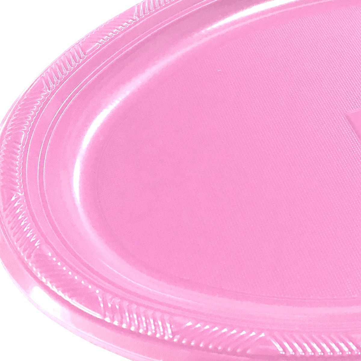 GENERICO - BANDEJA OVALADA GRANDE ROSADO X3 UNI