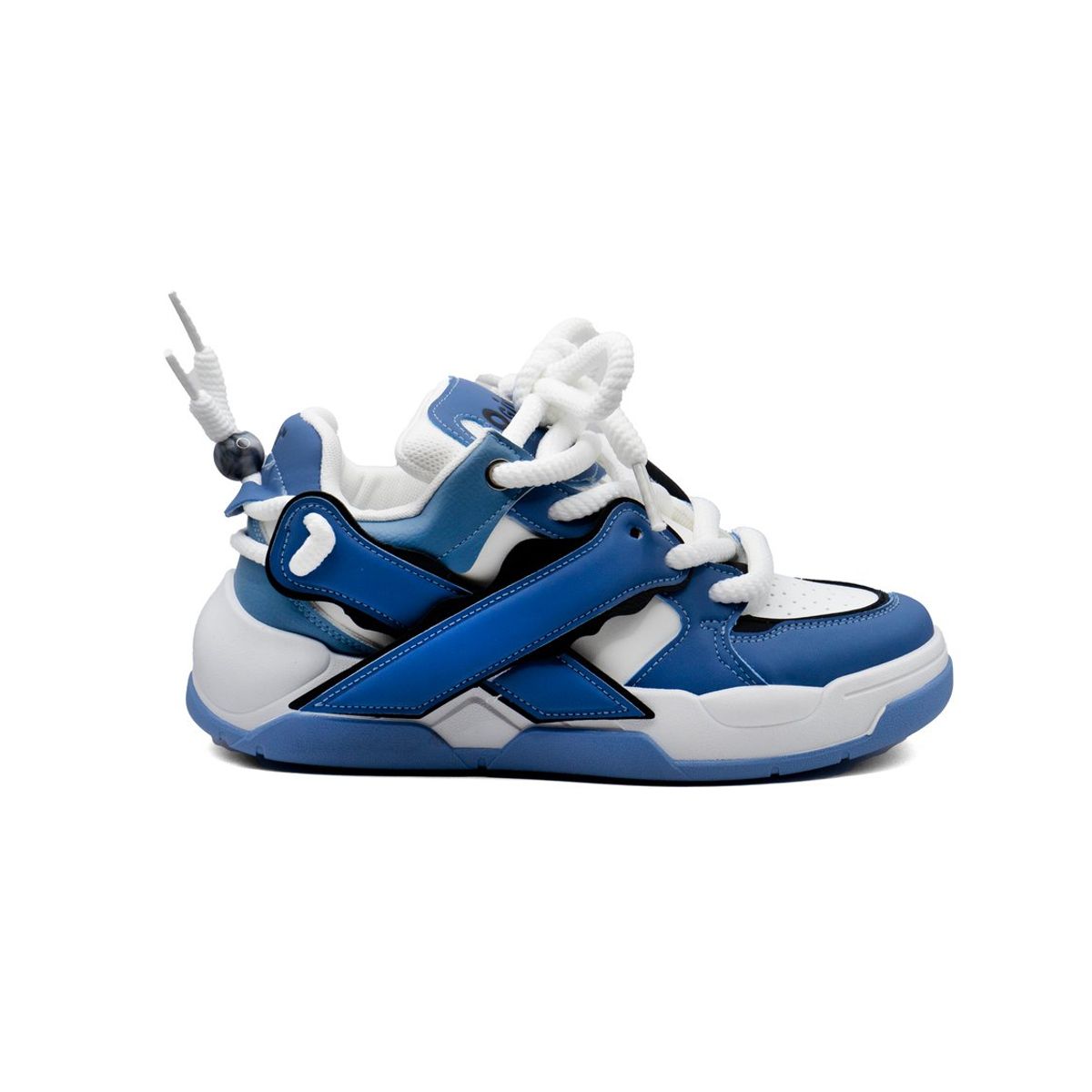 BOVINITA - Zapatilla hombre skate chunky ancha urbana azul