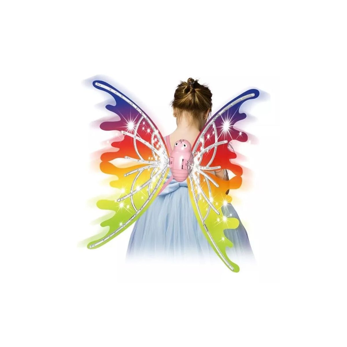 GENERICO - Alas Mariposa Con Movimiento Automático Luz Led Disfraz