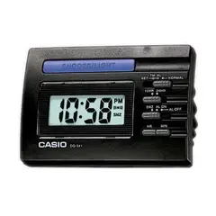 CASIO - Reloj Despertador Negro Dq541-1 Con Luz Pila Incluida