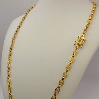 Imagen 2 del producto Cadena ORO LAMINADO 18K Tejido ANCLA Con BROCHE CAJÓN