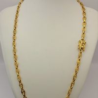 Cadena ORO LAMINADO 18K Tejido ANCLA Con BROCHE CAJÓN