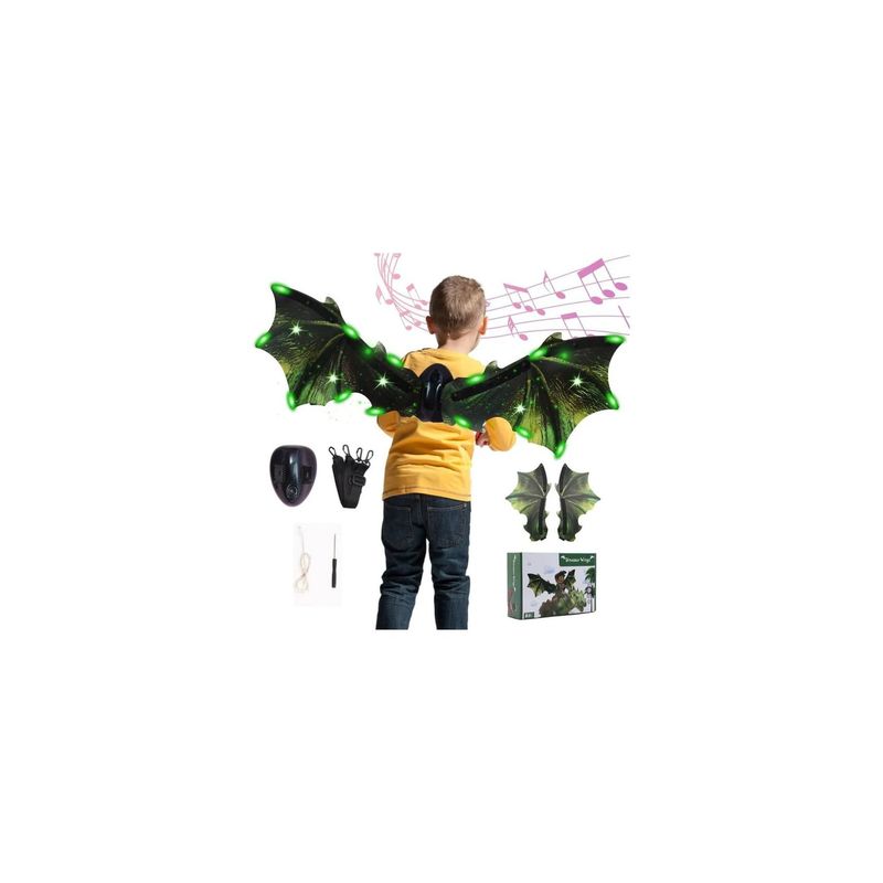 GENERICO - ALAS DINOSAURIOS CON MOVIENTO PARA NIÑOS LUZ LED