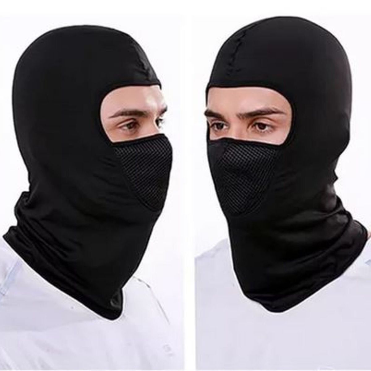 GENERICO - Pasamontaña Mascara Balaclava Lycra Bicicleta Moto Negro