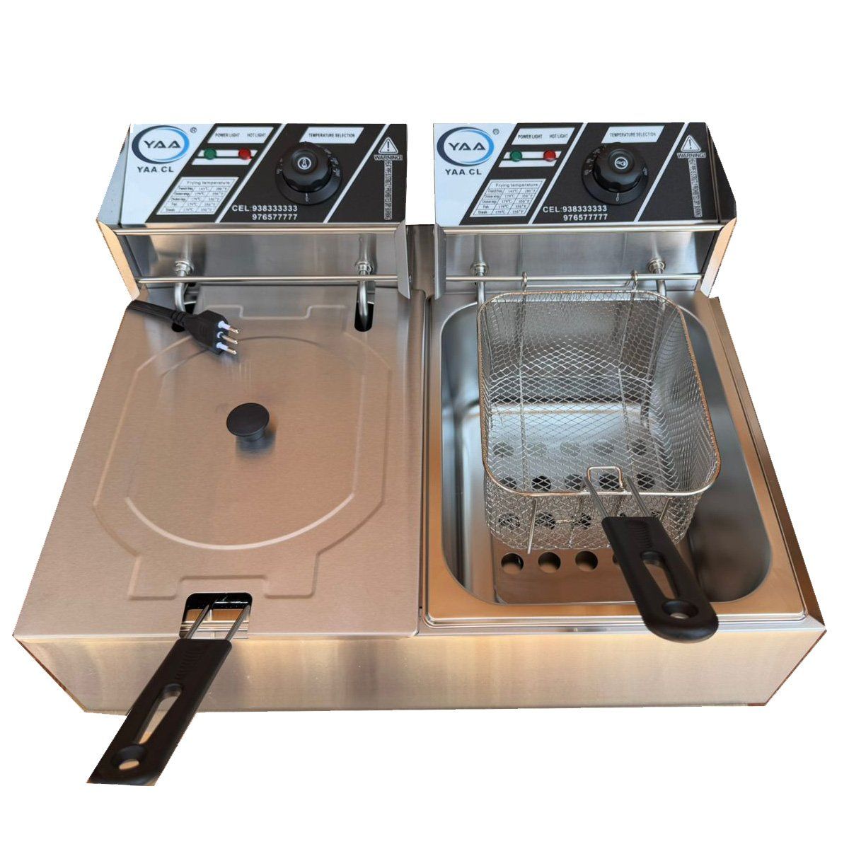 GENERICO - Freidora Industrial Eléctrica 12 L Acero Inoxidable 220v-240