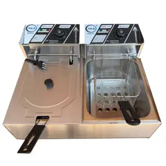 GENERICO - Freidora Industrial Eléctrica 12 L Acero Inoxidable 220v-240