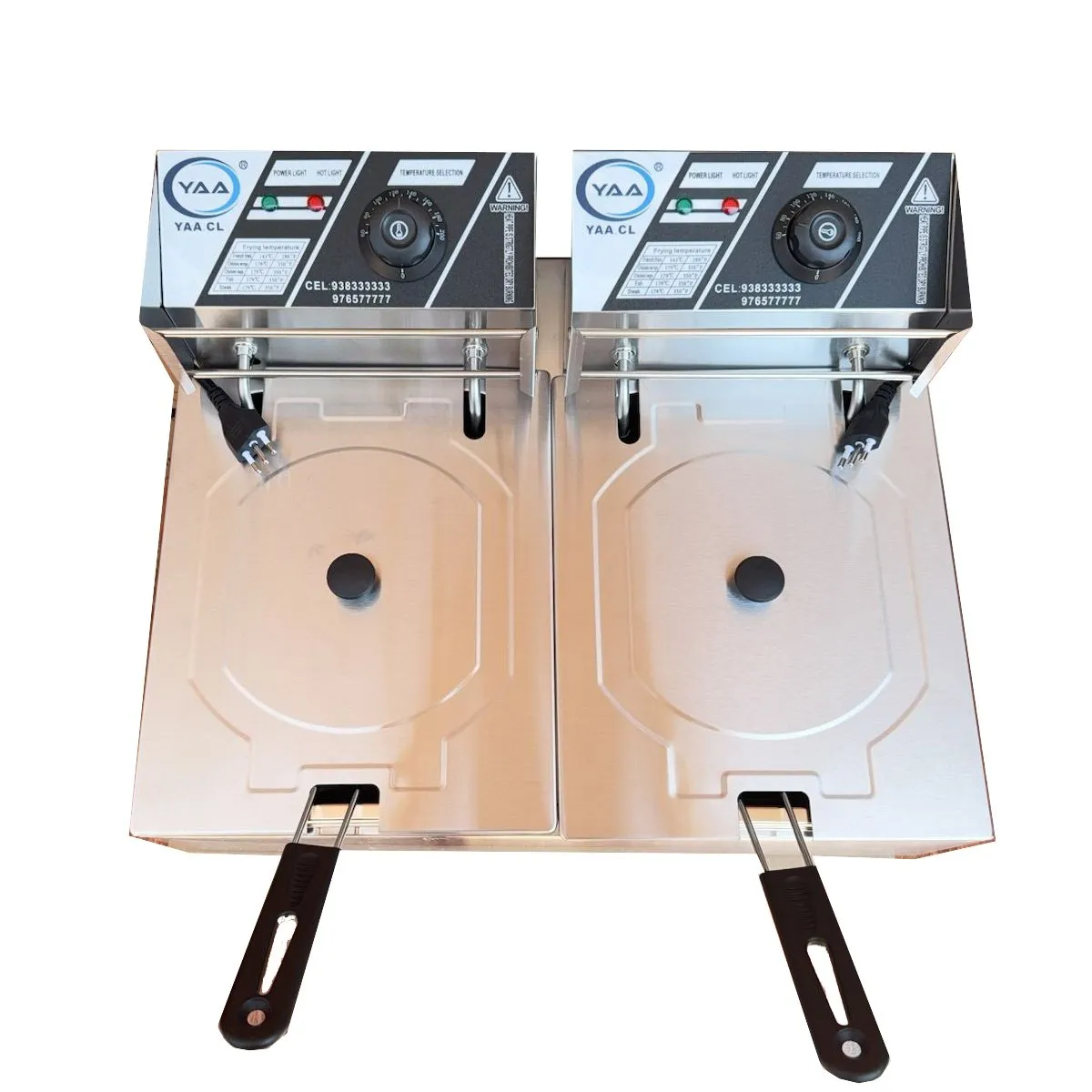 GENERICO - Freidora Industrial Eléctrica 12 L Acero Inoxidable 220v-240