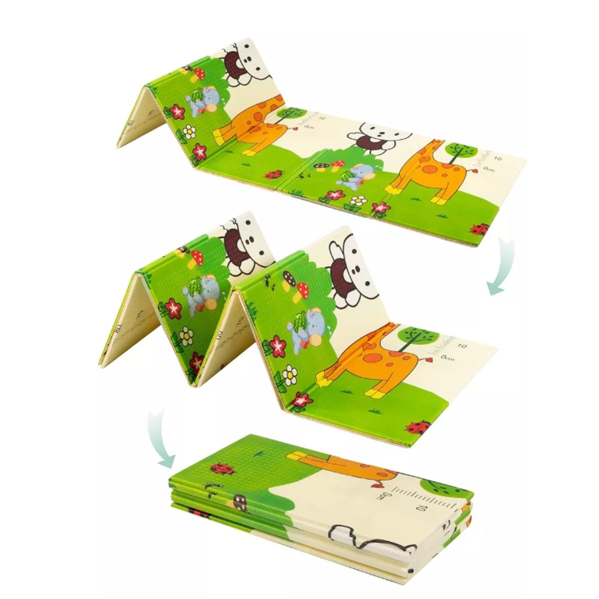 GENERICO - Alfombra Anti Golpes Tapete Bebe Plegable Reversible Juego