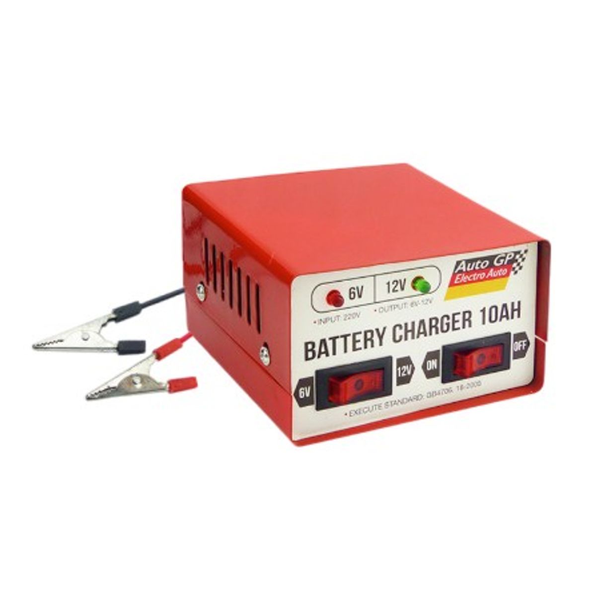 OEM - CARGADOR DE BATERIA 10 AMP AUTOGP 6-12 VOLT ALTA CALIDAD