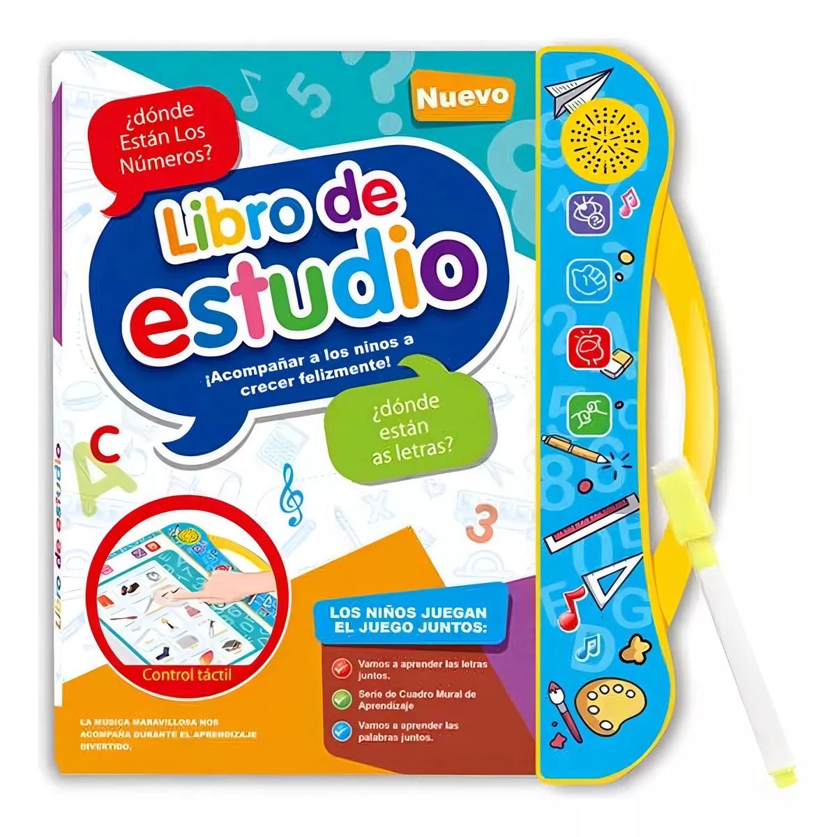 GENERICO - Libro Didáctico Interactivo Aprendizaje Bilingüe Niños