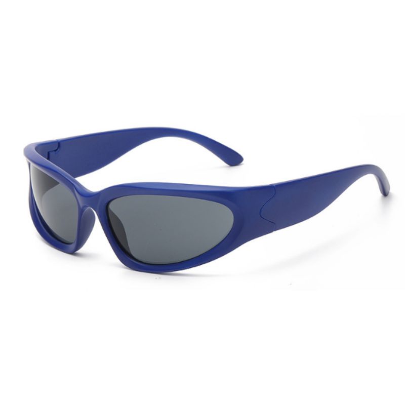 GENERICO - Gafas Lentes De Sol Retro Y2K Blue UV400